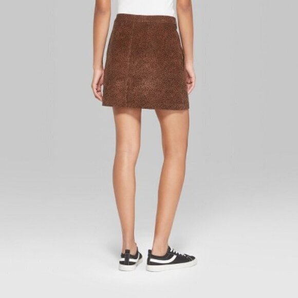 High Waisted Leopard-Print Skirt - Wild Fable - Picture 3 of 8